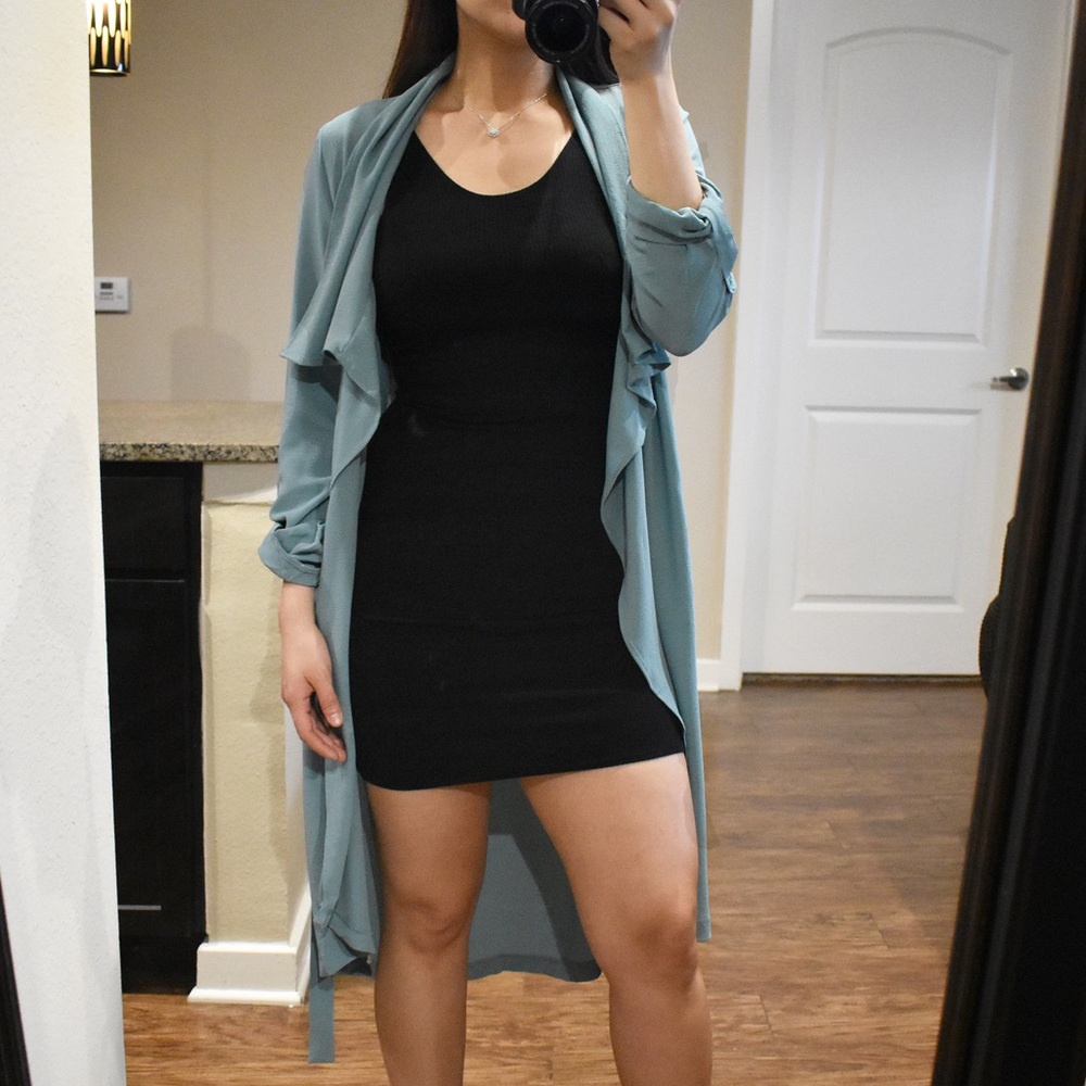 LAST 1️⃣ Perfect Luck Dark Mint Duster - Picture 5 of 6